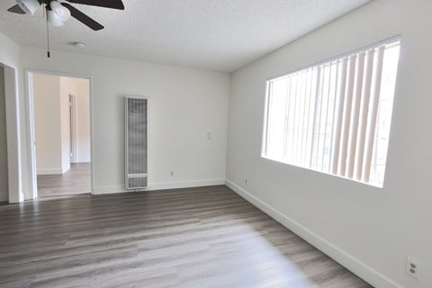 Floor plan for 2 beds, 2 baths, 666 sqft